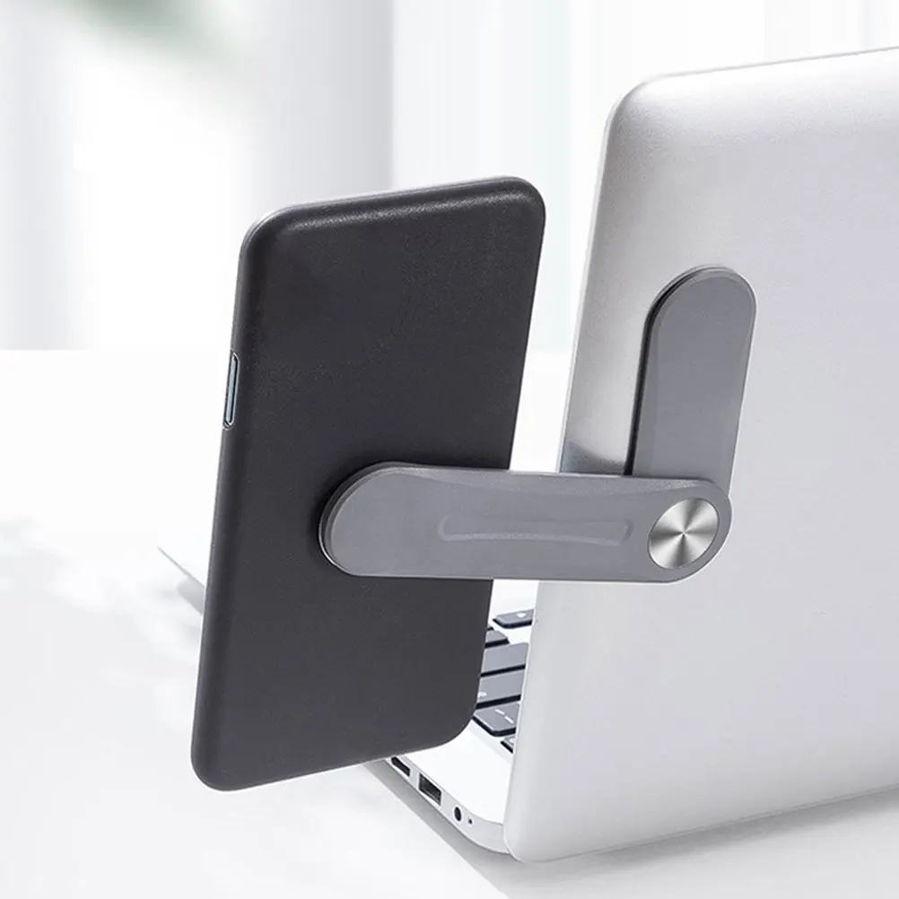 

1Pcs Dual-Screen Viewing Phone Stand for Laptop Monitor Expansion Bracket Foldable Portable Cellphone Holder Lightweight Work