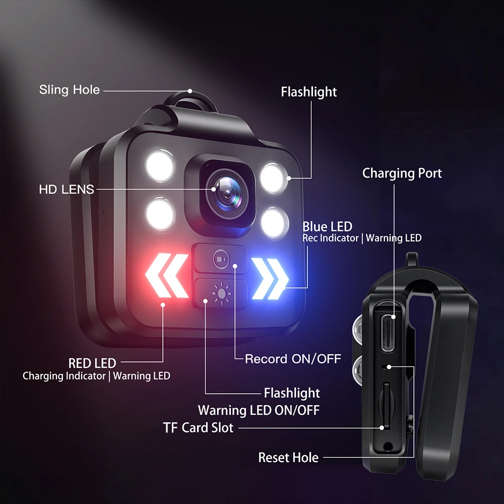 1080P poręczny Mini aparat przenośny kompaktowy mały korpus Sport DV Monitor bezpieczeństwa kamera wideo kamera nadzoru wideo