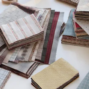 Japanischer Handwerkstoffstoff, DIY Patchwork Stoff, 100% Baumwoll -Quilt -Stoffpaket, 9x12 cm, 50 Prozent pro Los pro Los pro Los pro Los 9 Hauptverkaufs -Rucksack Rip Stop - №7