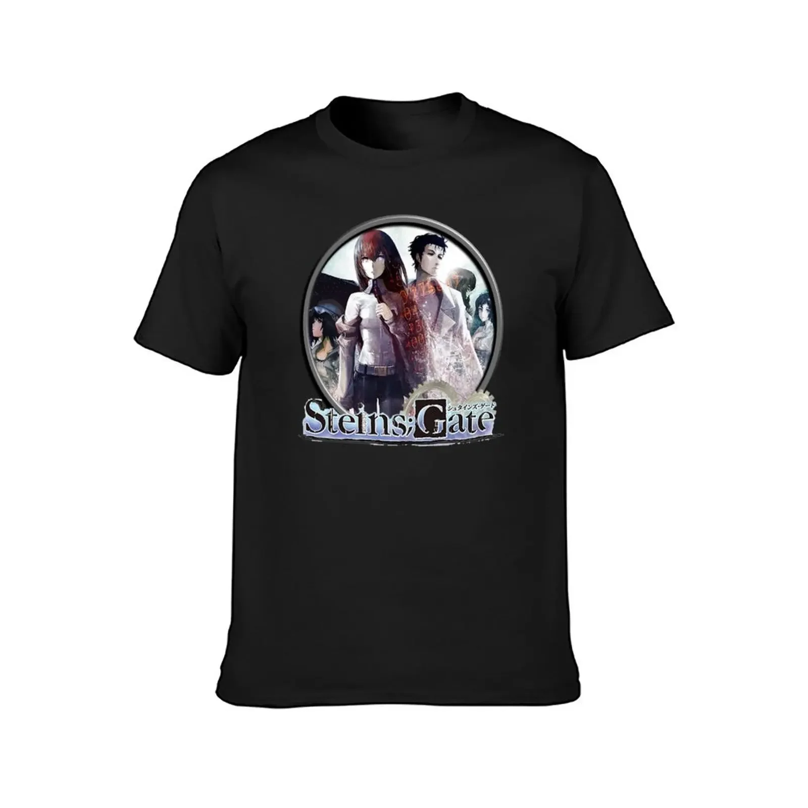 Steins;Gate T-Shirt sweat anime t shirts funny meme t-shirts heavyweights t shirt men