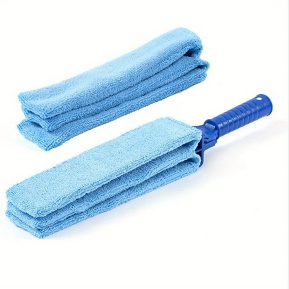 

Blue Venetian Blind Cleaning Brush for Cleaning and Dust Removal, Air Conditioner Vent Dust Brush, Gap Cleaning Brush