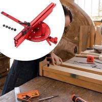 Aluminium Profile Miter Gauge Push Handle Track Stop Sawing Assembly Woodworking Tools DIY Assembly 400MM Fence Circular Saw