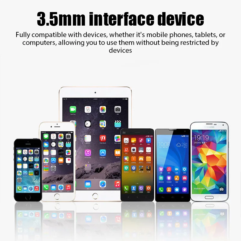 Wired Headphones 3 5mm Bass Stereo Foldable With Microphone Adjustable Headphones Suitable For Pc Mp3 Mobile Headphones image 5