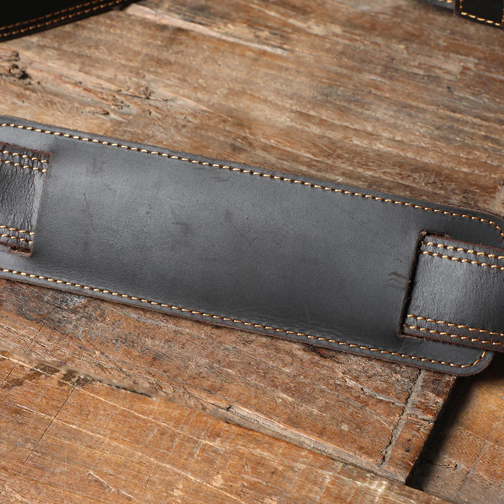 S.WORKER Retro Vollnarbenleder-Handtasche für Herren | Klassische Business-Aktentasche – Detail 13
