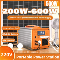 200W-600W 220V Portable Power Station Solar Generator Sine Wave Home Outdoor Camping Solar Emergency Power Supply Generation