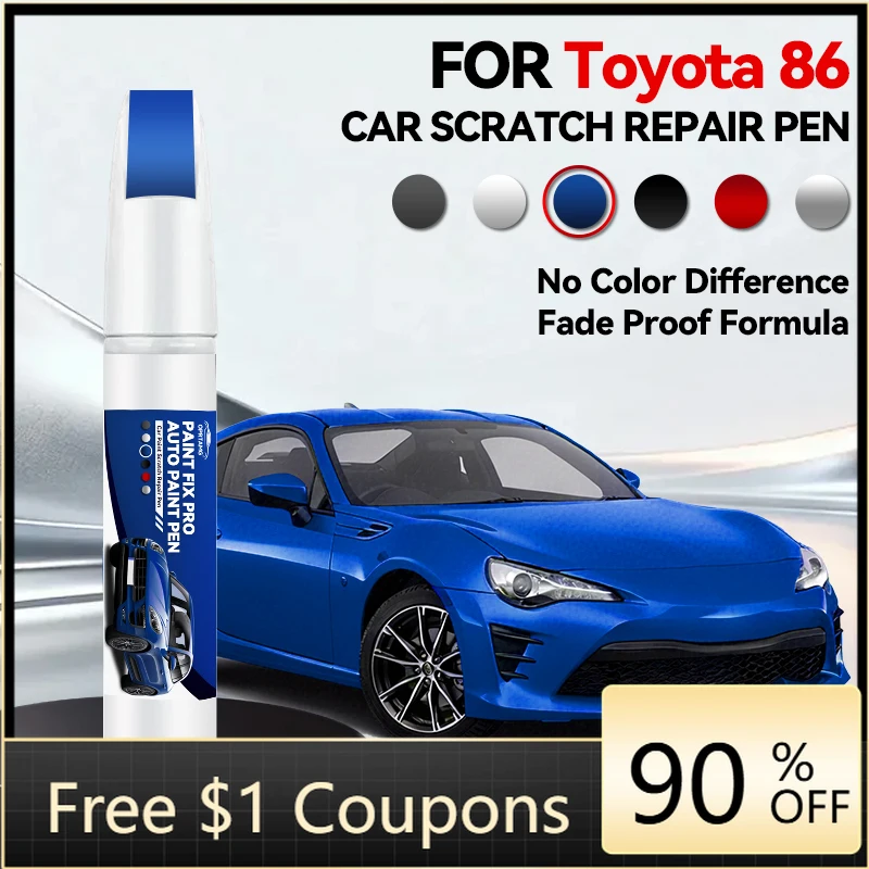 

Автомобильные аксессуары для Toyota 86 1990-2026: Карандаш для ремонта краски, средство для удаления царапин, DIY-аксессуары для авто, черный, белый, серебристый