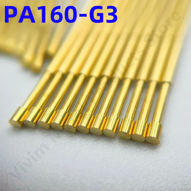 

100PCS PA160-G3 Spring Test Probe PA160-G Test Pin P160-G P160-G3 Test Tool 24.5mm 1.36mm Needle Gold Tip Dia 1.80mm Pogo Pin