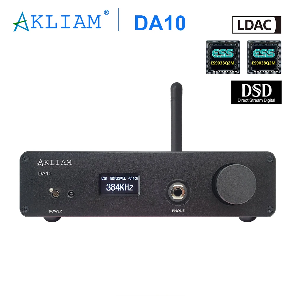 AKLIAM DA10 – Najlepszy DAC z obsługą LDAC i DSD512 dla wyższej jakości dźwięku w domu i na co dzień