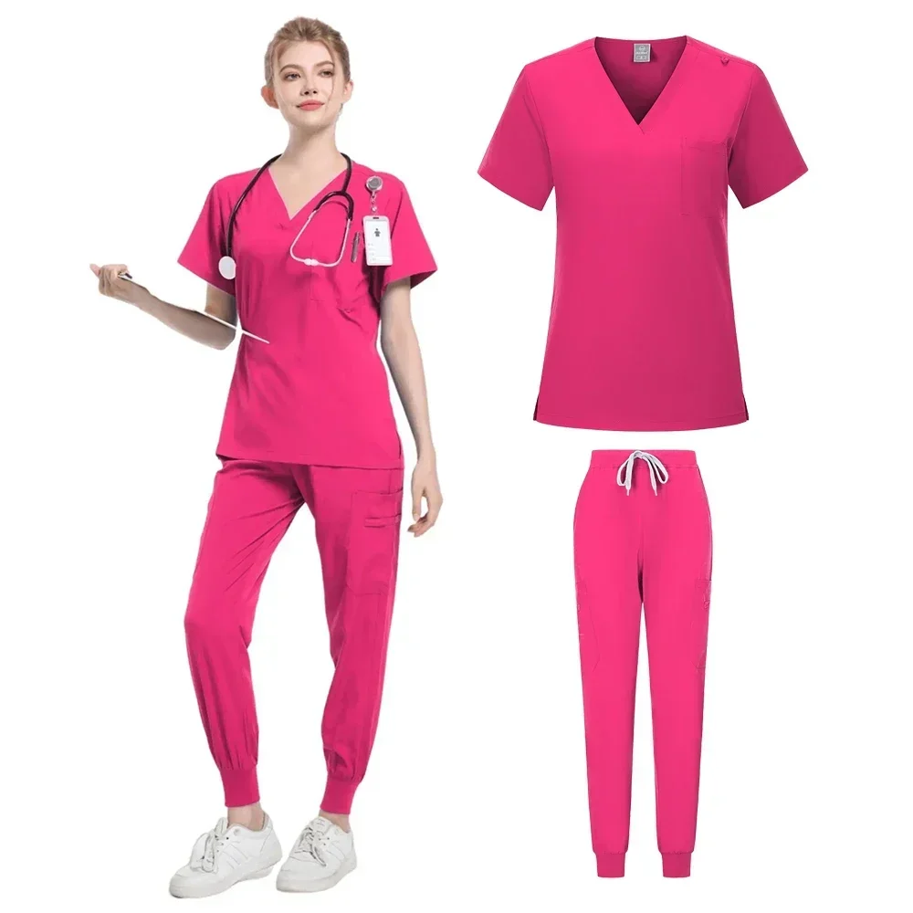 Tartam Nők Műtősruha sets Csekély illeszkedő Medikus uniforms Ápolónő kiegészítők OrvosÄrztin doktornő uniforms Művi gowns Dédelget Állatorvosi workwear állítsa