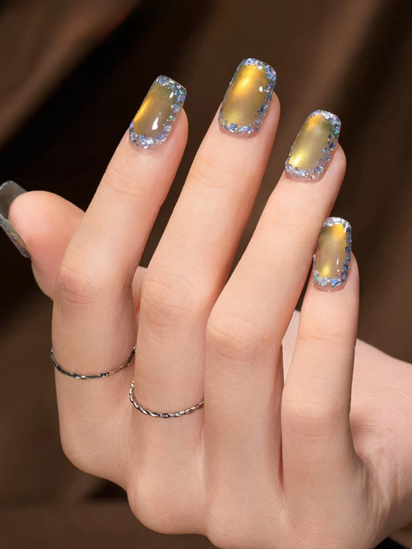 1-12 pezzi 12ml iridescenza Aurora perline di vetro smalto gel per occhi di gatto, polimerizzazione UV LED, gel per nail art ad asciugatura rapida a lunga effetto