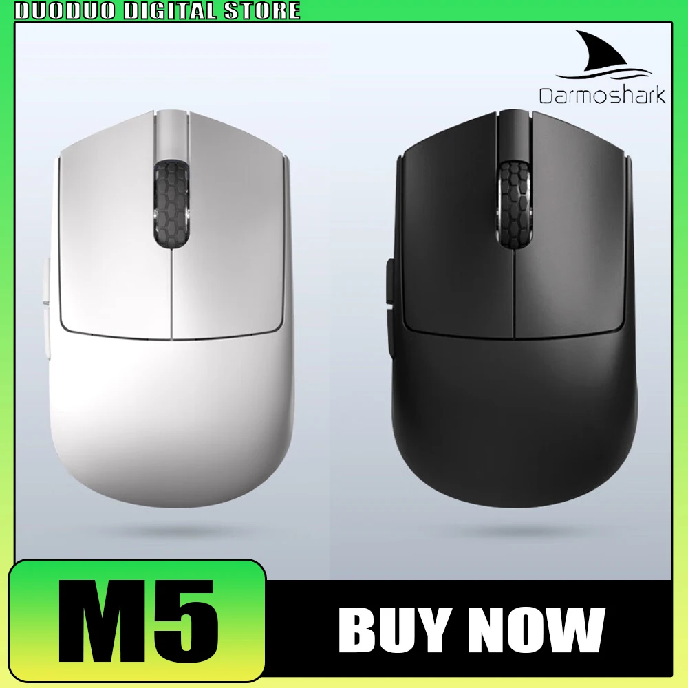 

New Darmoshark M5 8k Mouse Paw3395 Sensor Three Mode Bluetooth Wireless Gaming Mouse Lightweight Support Mice Pc Gamer Office