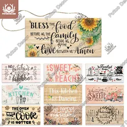 Putuo Decor Kitchen Wooden Plaques Cooking Signs Wood Plates for Restaurant Home Kitchen Cafe Wall Art Hanging Decoration