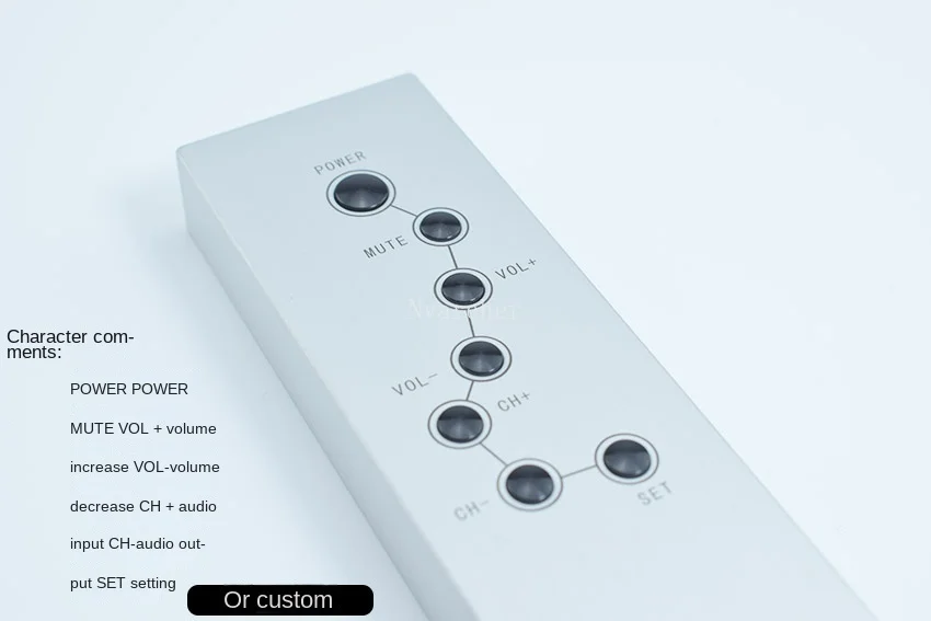 Nvarcher-Préamplificateur de signal infrarouge tout en aluminium, télécommande à 7 touches, audio Hifi, CD, décodeur TV