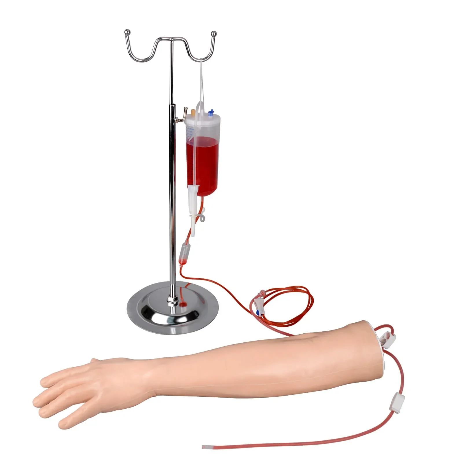 Adult Left Multi-Venous Venipuncture Arm Practice Kit with Metal Stand