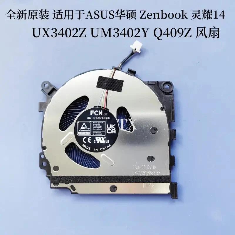 H+NEW Laptop original fan for Asus Lingyao 14 UX3402Z Lingyao 14 Q409Z UM3402Y
