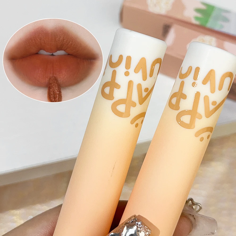 Matte nackte Mousse Lippenstift feuchtigkeit spendend wasserdicht dauerhafte Lippen tönung Schlamm Antihaft Tasse Samt Lip gloss koreanische Make-up Kosmetik