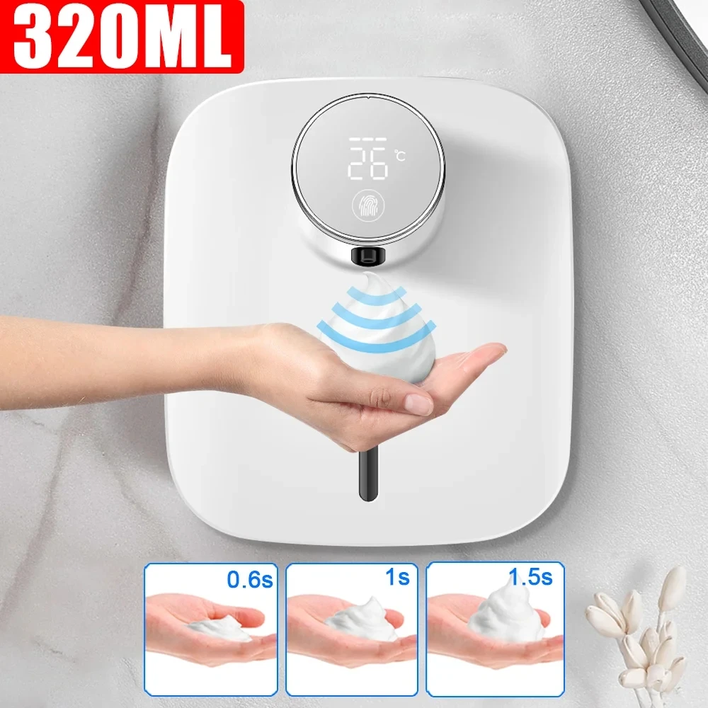 

Automatic Soap Dispenser Wall-mounted Rechargeable Soap Foam Dispenser Digital Temperature Soap Dispenser Bathroom accessories