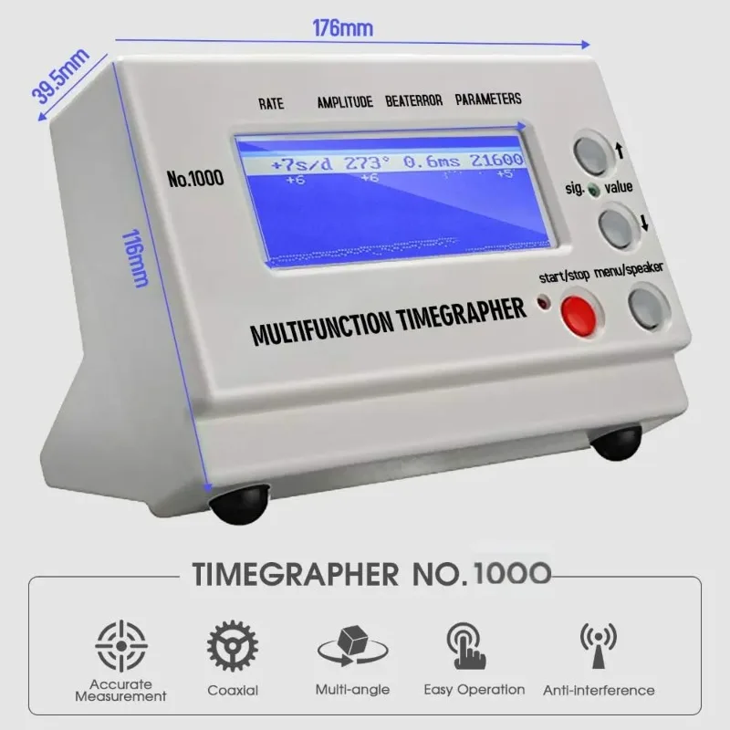 Timegrapher No.1000/No.1900 Multifunctional Watch Tester, Watch Timing Machine for Watchmaker, Watch Calibration Tool