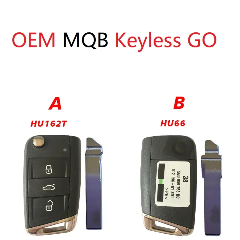 

CN001067 Original FCC 5G0 959 752 BC For Vw Golf Polo Touran Etc 3 Button Flip Key Remote 434mzh OEM MQB Keyless GO