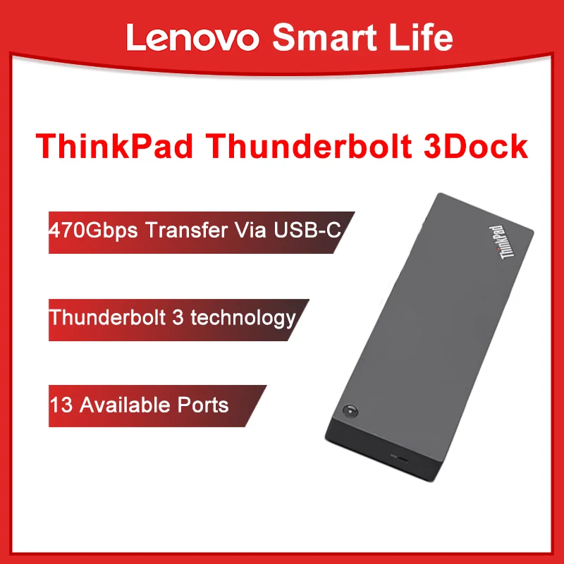 

Original Lenovo ThinkPad Thunderbolt 3 Docking Station For P15 P53 P73 P1 X1 40ANY230US