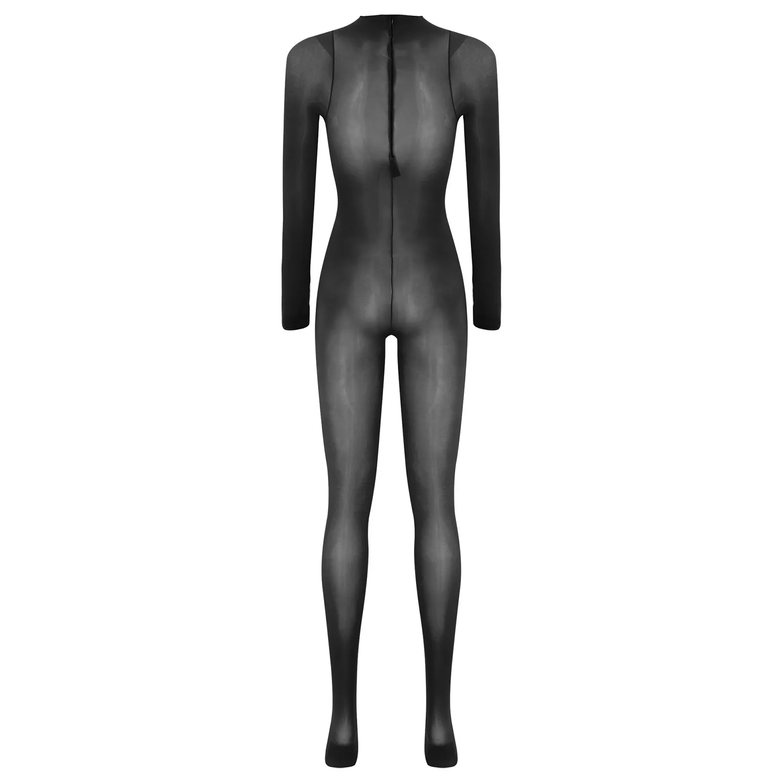 بدلة نسائية مثيرة شفافة ، جسم كامل ، فتحة بين الفخذين ، يونيتارد ، جوارب جسم مطاطية ، سحاب غير مرئي ، بذلة قفز قريبة
