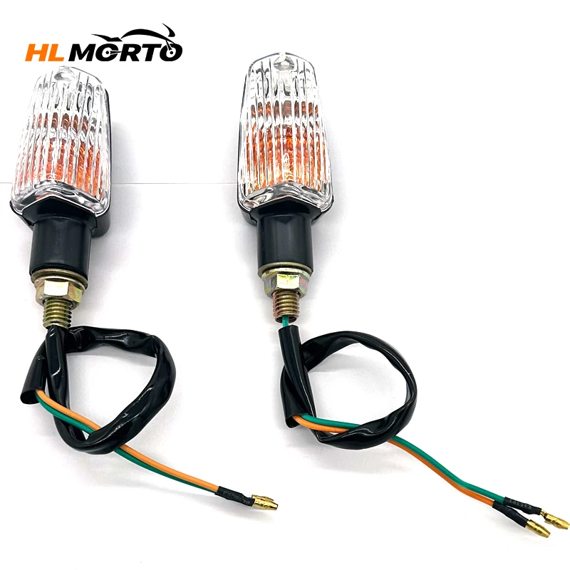 2pcs Universal Motorcycle Turn Signal Light Blinker Indicator Flasher Lamp For ATV Scooter Dirt Bike Go Kart Honda Yamaha