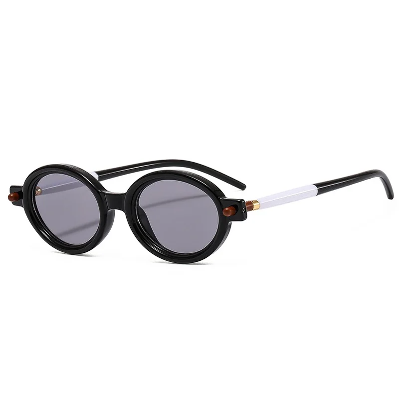 Gafas De Sol redondas Vintage para Hombre y mujer, lentes De Sol De diseñador De marca De lujo, UV400, ovaladas De alta calidad