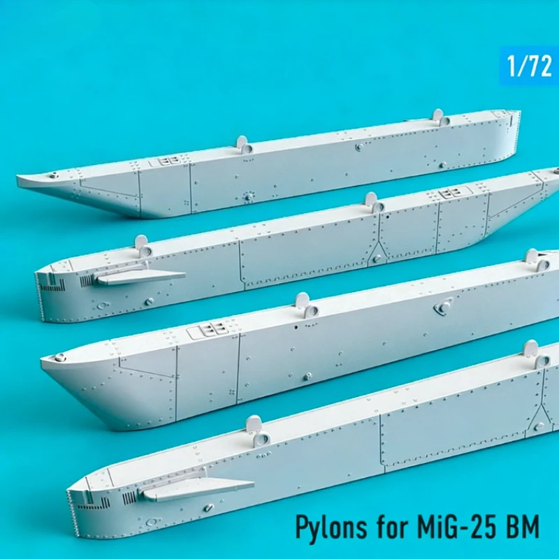 Kit de piezas de avión de resina fundida a presión, escala 1/72, pilones para modelo MiG-25 BM, sin montar, sin pintar, sin pegatinas