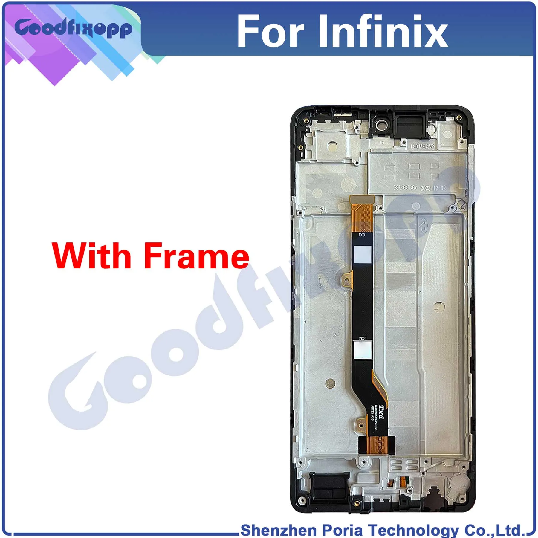 100% Test For Infinix Hot 40 X6836 Hot40 LCD Display Touch Screen Digitizer Assembly Repair Parts Replacement