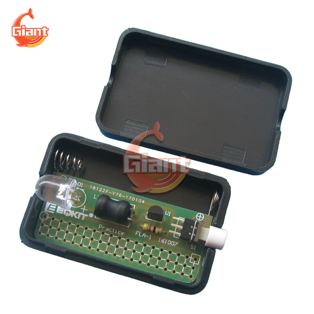 FLA-1 1.5V Simple Flashlight DIY Kit Integrated Circuit Board Soldering Practice Suite Welding Training