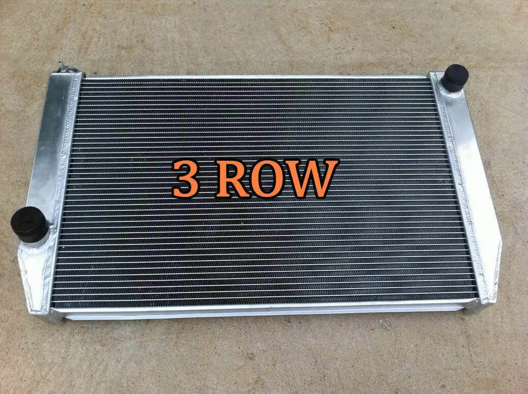 3 Row Aluminium Radiator for 1977-1986 Ford Falcon XC XD XE XF FAIRLANE ZH/ZJ/ZK/ZL V8 6CYL MT 1978 1979 1980 1981 1982 1983