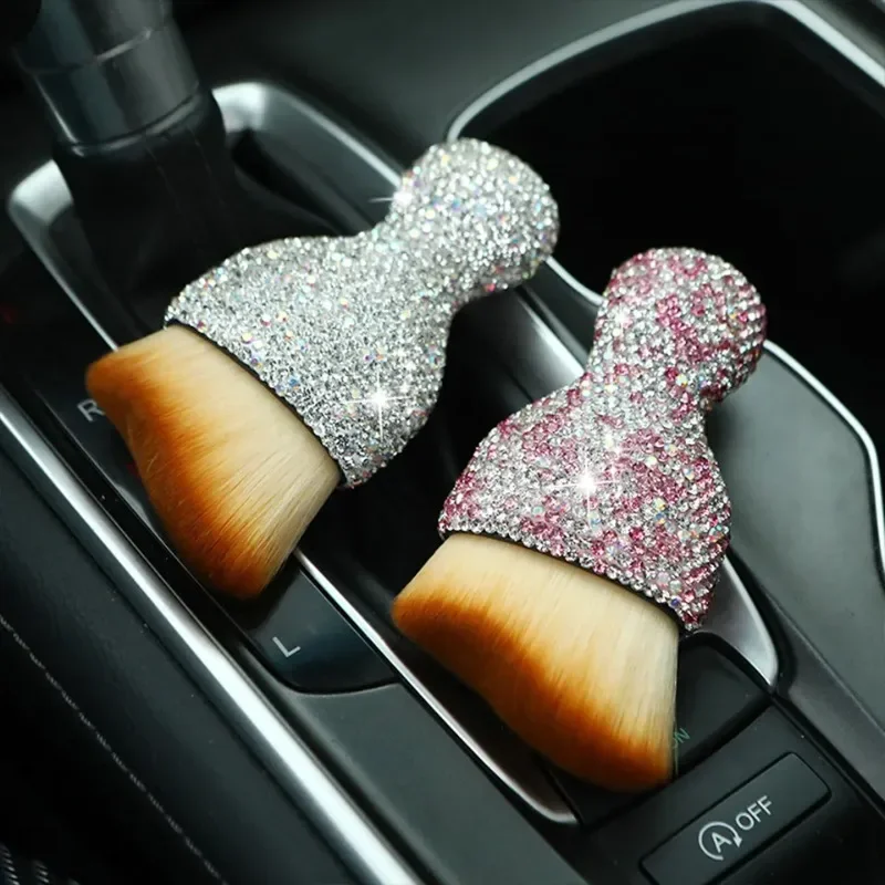 

Car Interior Cleaning Brush Auto Detail Brush Bling Soft Bristles Multifunctional Auto Interior Detailing Brush Leather Computer