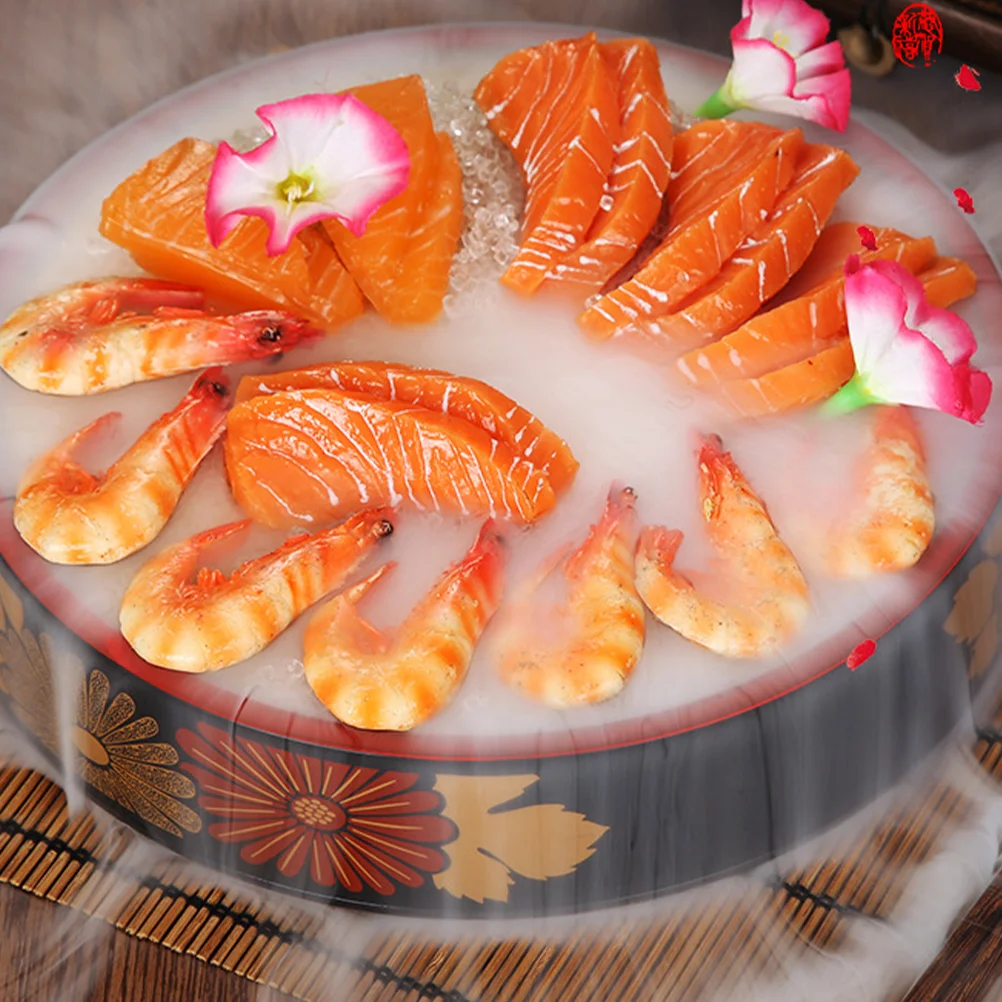 

Sushi Plate Dinner Plates Practical Tableware Food Dish Sashimi Seafood Abs Salmon