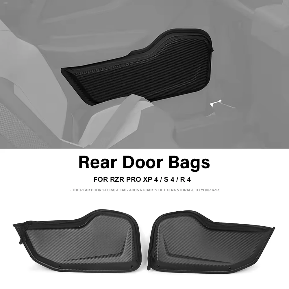 

PRO XP UTV Rear Door Panel Storage Bags Waterproof Accessories For Polaris RZR Pro XP 4 PRO S PRO R