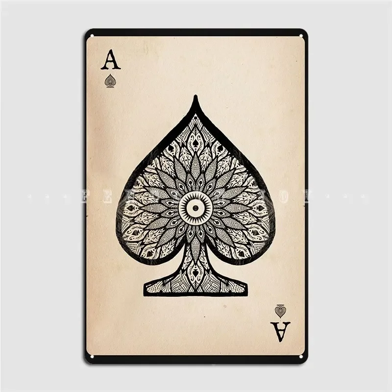 Ace Of Spades Metal Sign pub Living Room Plaques Designing Tin sign Poster