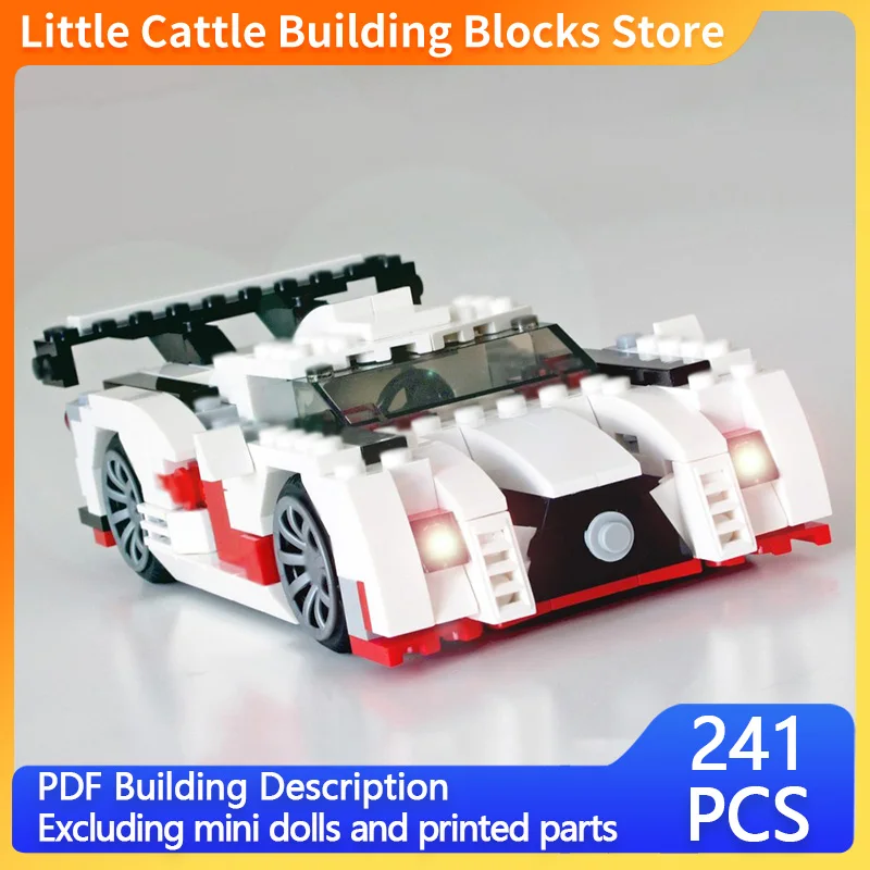Speed Racing Car Model MOC Building Bricks High-Performance Racing Modular Technology Children Holiday Gifts Assemble Toys Suit