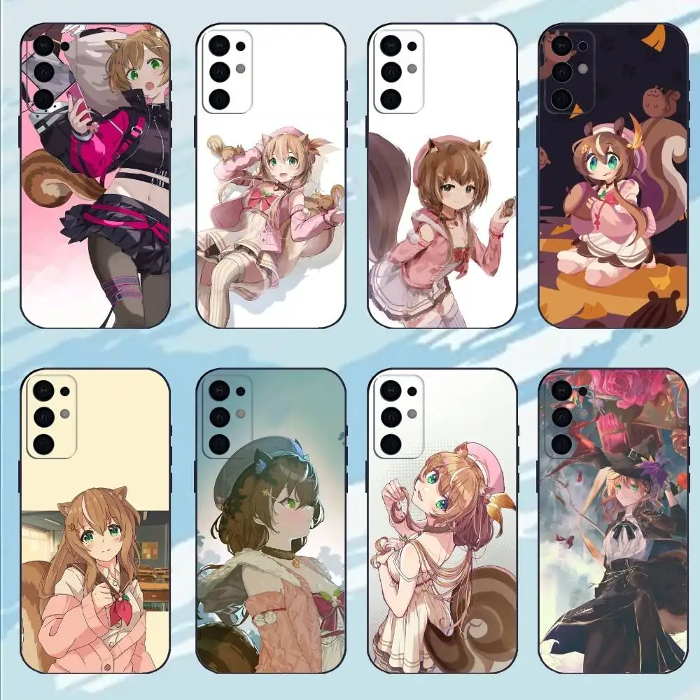 

A-Ayunda Risu Phone Case For Samsung S25,S24,S23,S22,S21,S20,Plus,lite Soft Black Shell