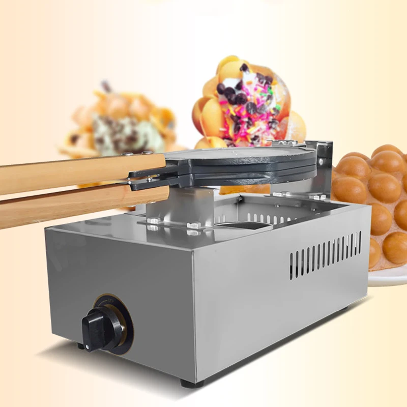 

Stainless Steel Snack Machine Egg Waffle Machine Household Gas Egg Waffle Machine nonstick pan scones