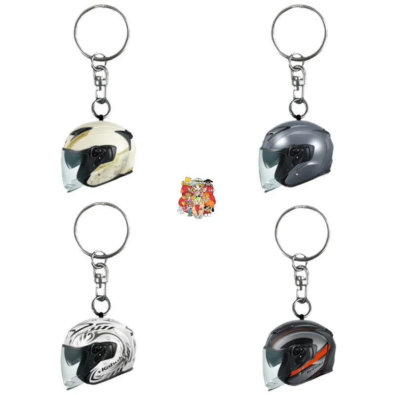 Chaveiro de Capacete de Motocicleta Kabuto Exceed-2 Micro 4cm com 6 Tipos de Viseira Articulada, Modelo Gashapon para Motociclistas, Presente Colecionável, Em Estoque