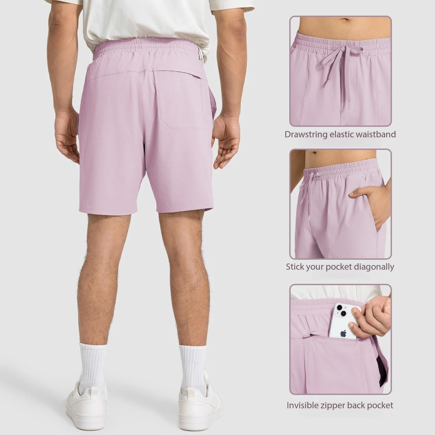 Lemon Straight Leg Men Yoga Shorts 5