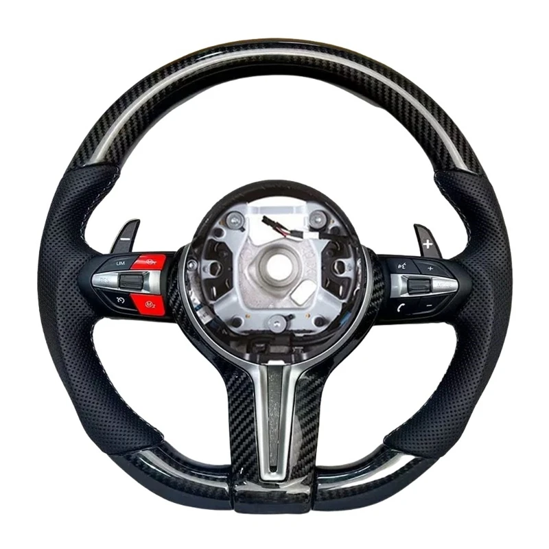 

For BMW Sport Carbon Fiber Steering Wheel Upgrade Fit 3/5 Series F01 F02 F05 F10 F11 F30 F33 F38 F15 F20 F34 F80 F88 E90 E71