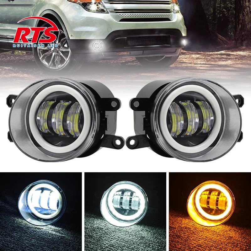 

Fog Lamp Lens Angel Eyes Ring Halo LED Lights for Toyota Corolla Ultima Corolla Sprinter Corolla Quest E140 2011 2012 2013