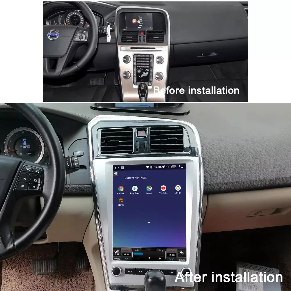 8+256GB Android 13 For Volvo XC60 Car Multimedia Player Auto Stereo Tape Recorder Navigation Head Unit Carplay