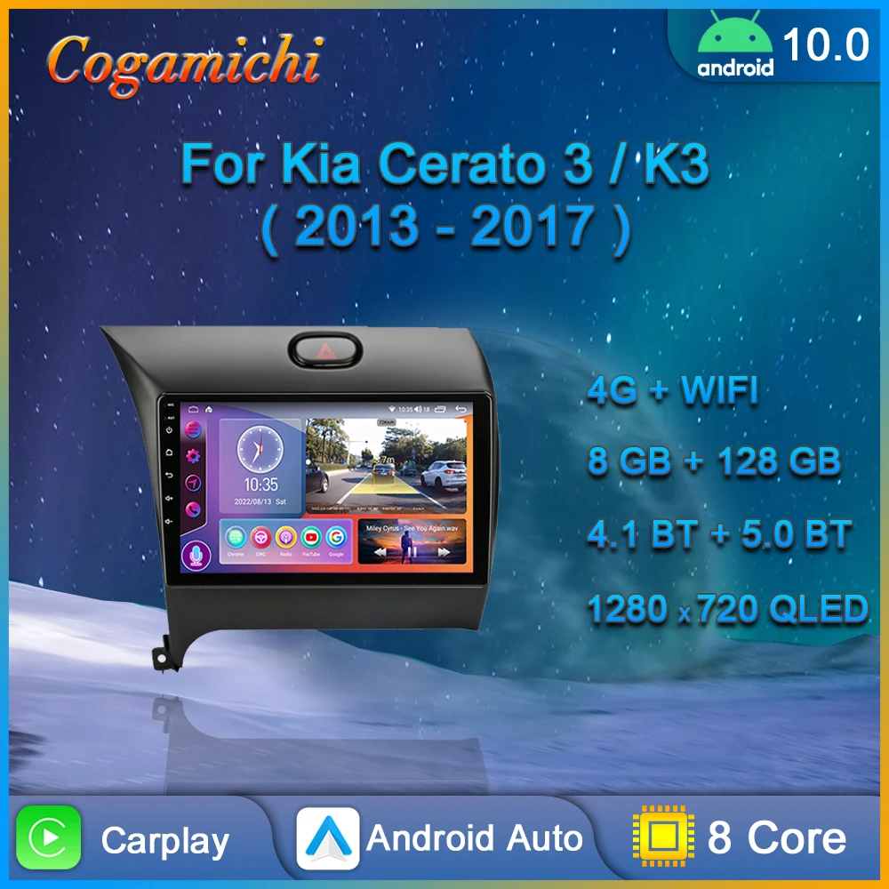 

For Kia K3 Cerato 3 Forte YD Tuner 2013 - 2017 Android Car Radio Multimedia Video Player Navigation GPS Carplay Touch Screen 4G