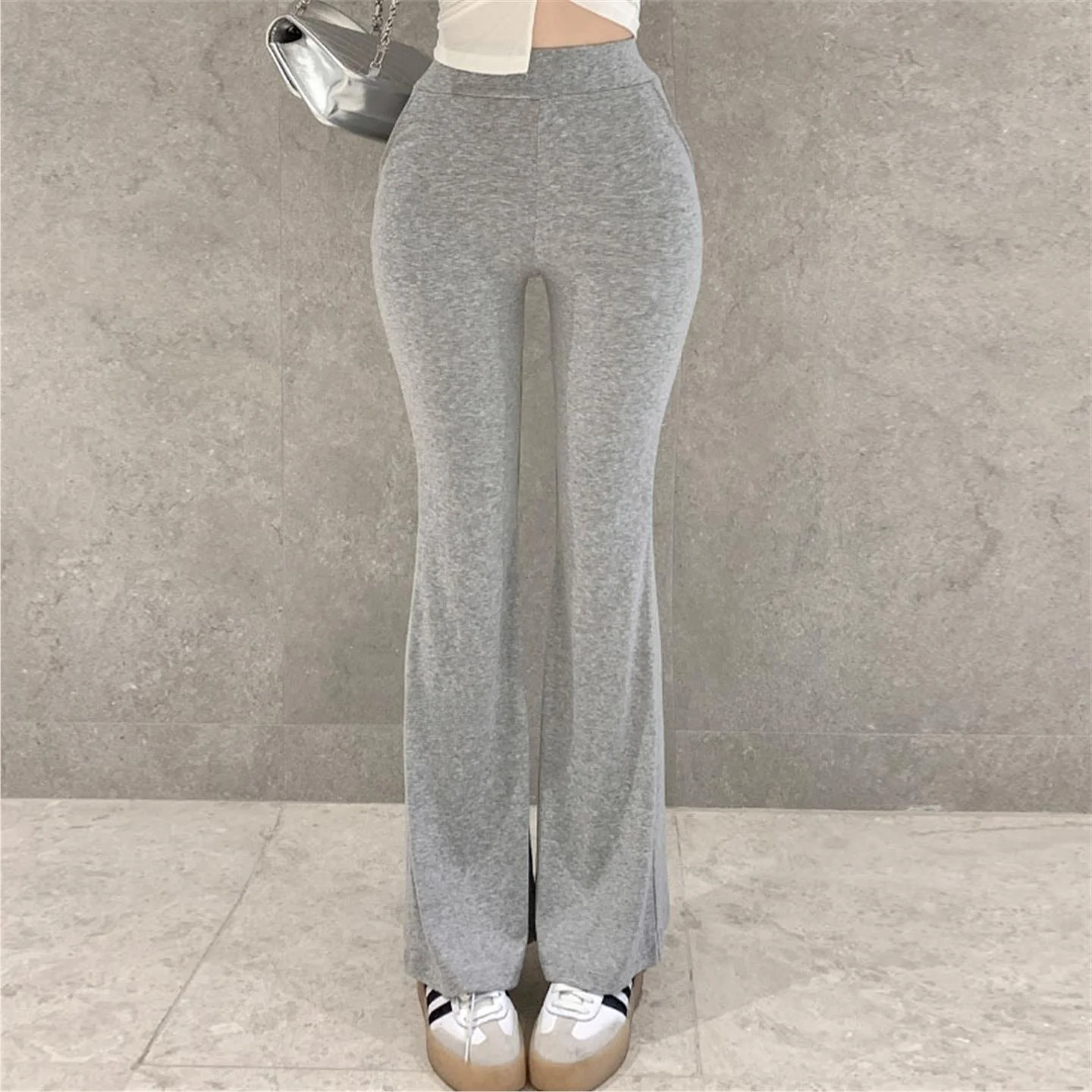 High Waist Flared Casual Pants 5STUDIO ZM396 Slimming Leg Ape Cotton Ladies Faion Winter Collection-image