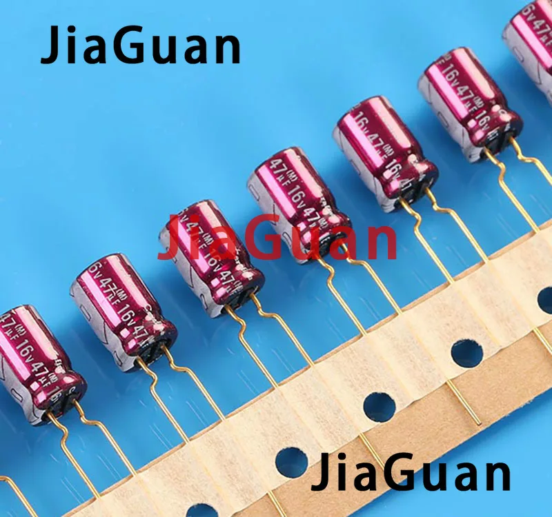 4pcs NEW ELNA ROA Cerafine 16V47UF 8X12MM 47uF/16V audio electrolytic capacitor Purple Red Robe 47UF 16V Golden feet