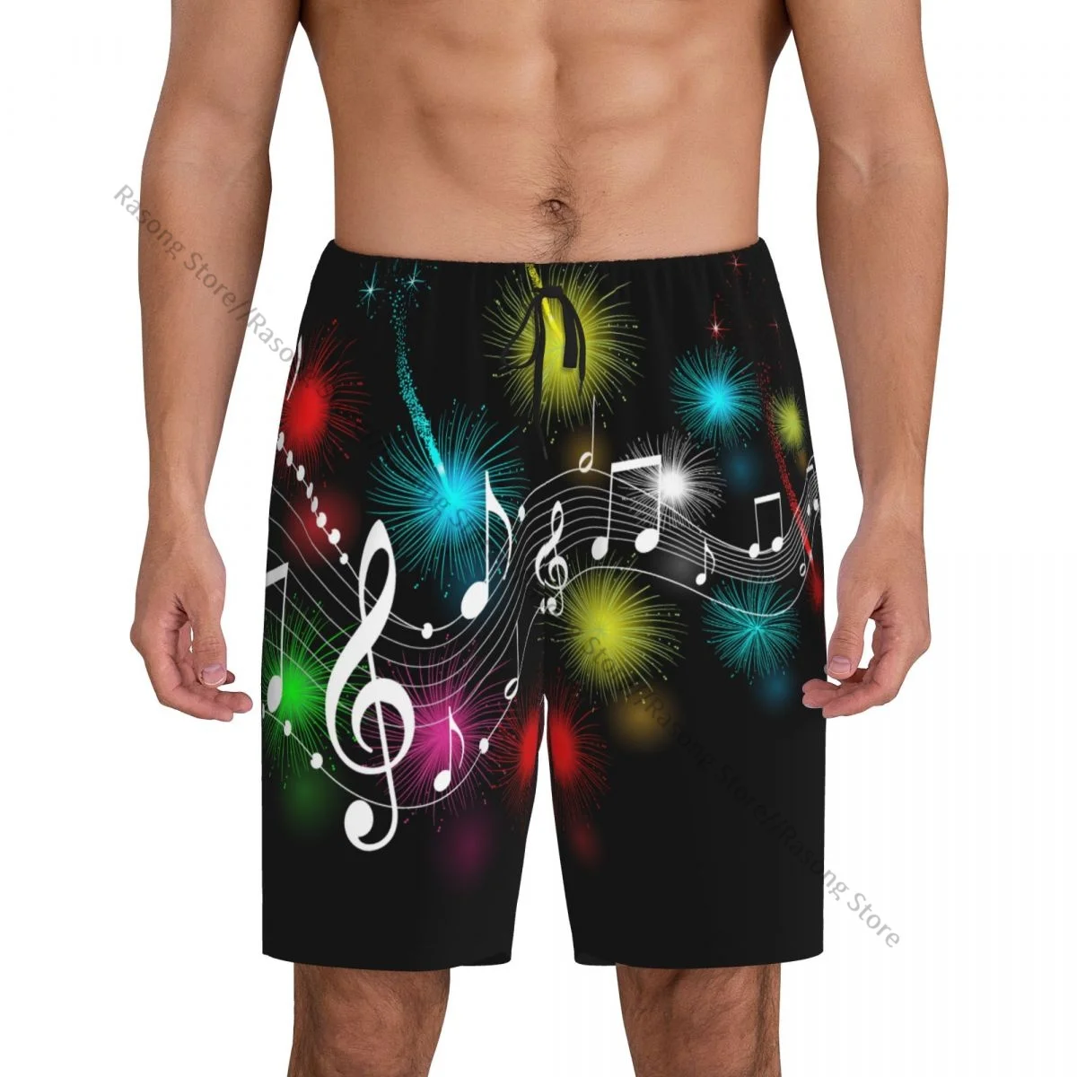 

Music Notes pajama pants for man home short trousers men sleep bottom home wear