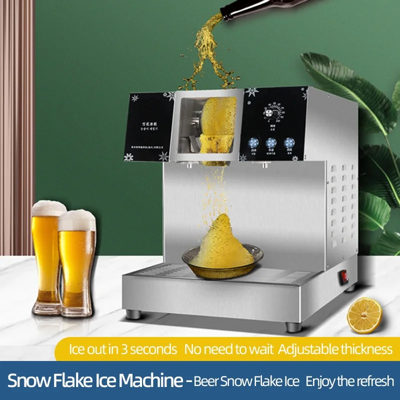 Korean Bingsu Machine Milk Snow Shaving Machine Snowflake Ice Machine Bingsu Maker Machine Snow Ice Shaver Crusher Machine