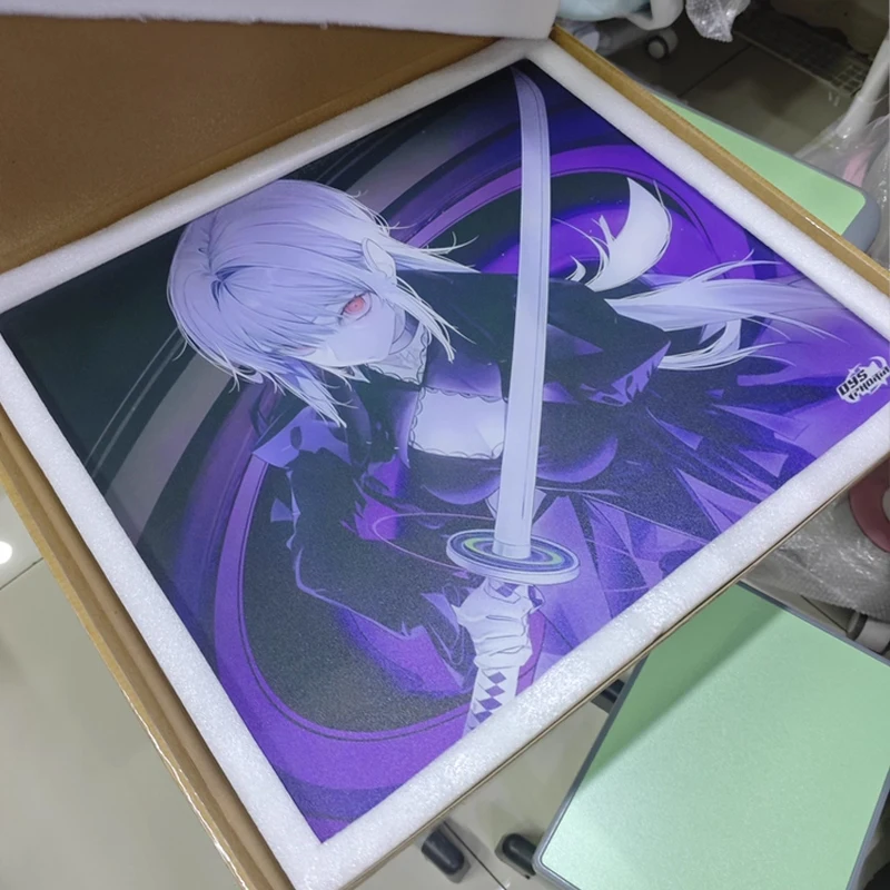 Skypad D-DYSPHORIA Anime Glass Mouse Pad MAKI SORA YUME Frosted Surface Desktop Mat Tempered FPS Custom Office Gaming Mousepad