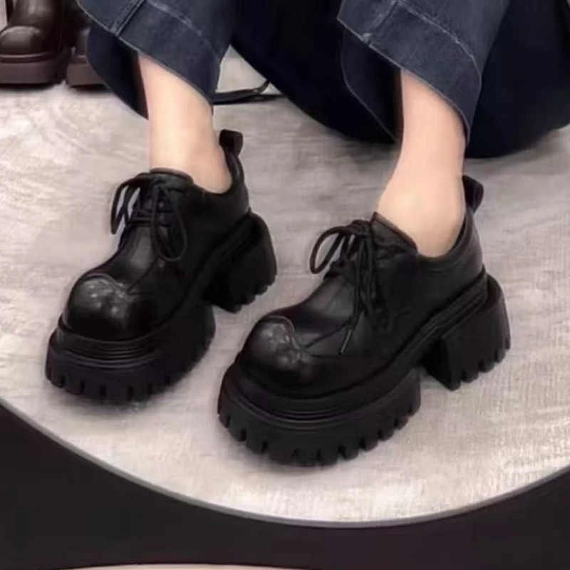 

Women Shoes Platform Chunky New Loafers Casual Sport Shoes Elegant 2025 Winter Trend Brand Woman Sneakers Walking Lolita Zapatos